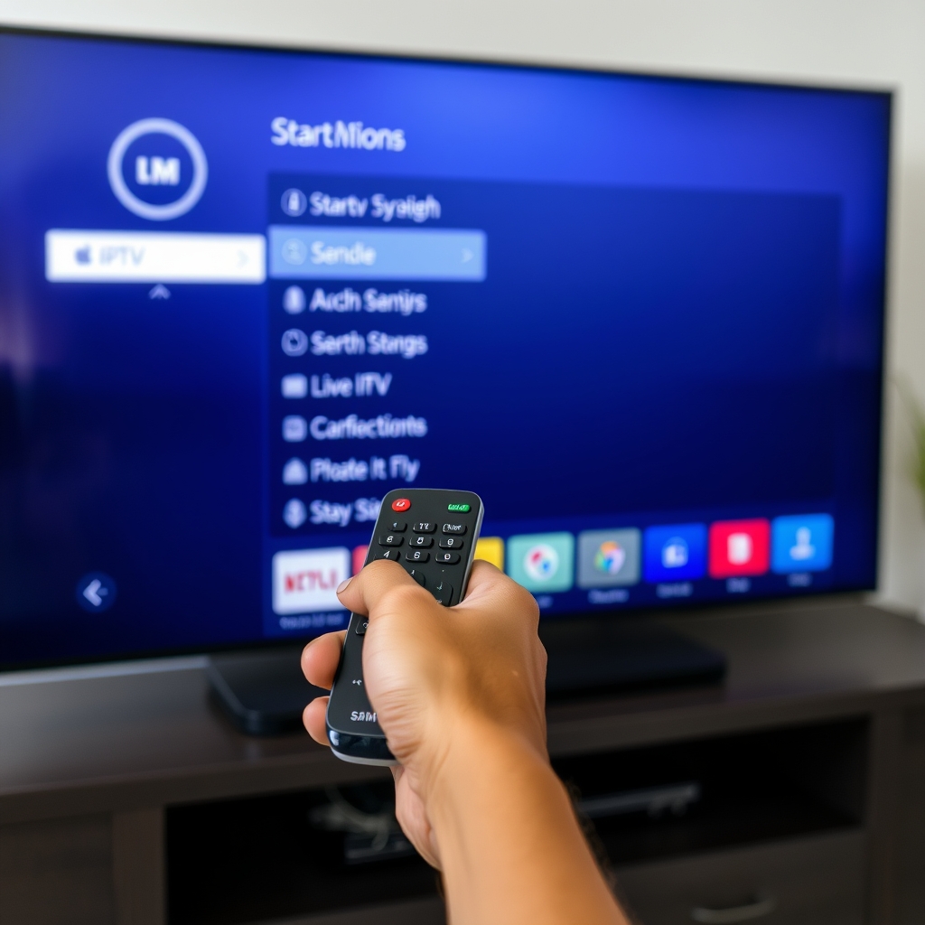 Troubleshooting IPTV app on Samsung Smart TV with remote