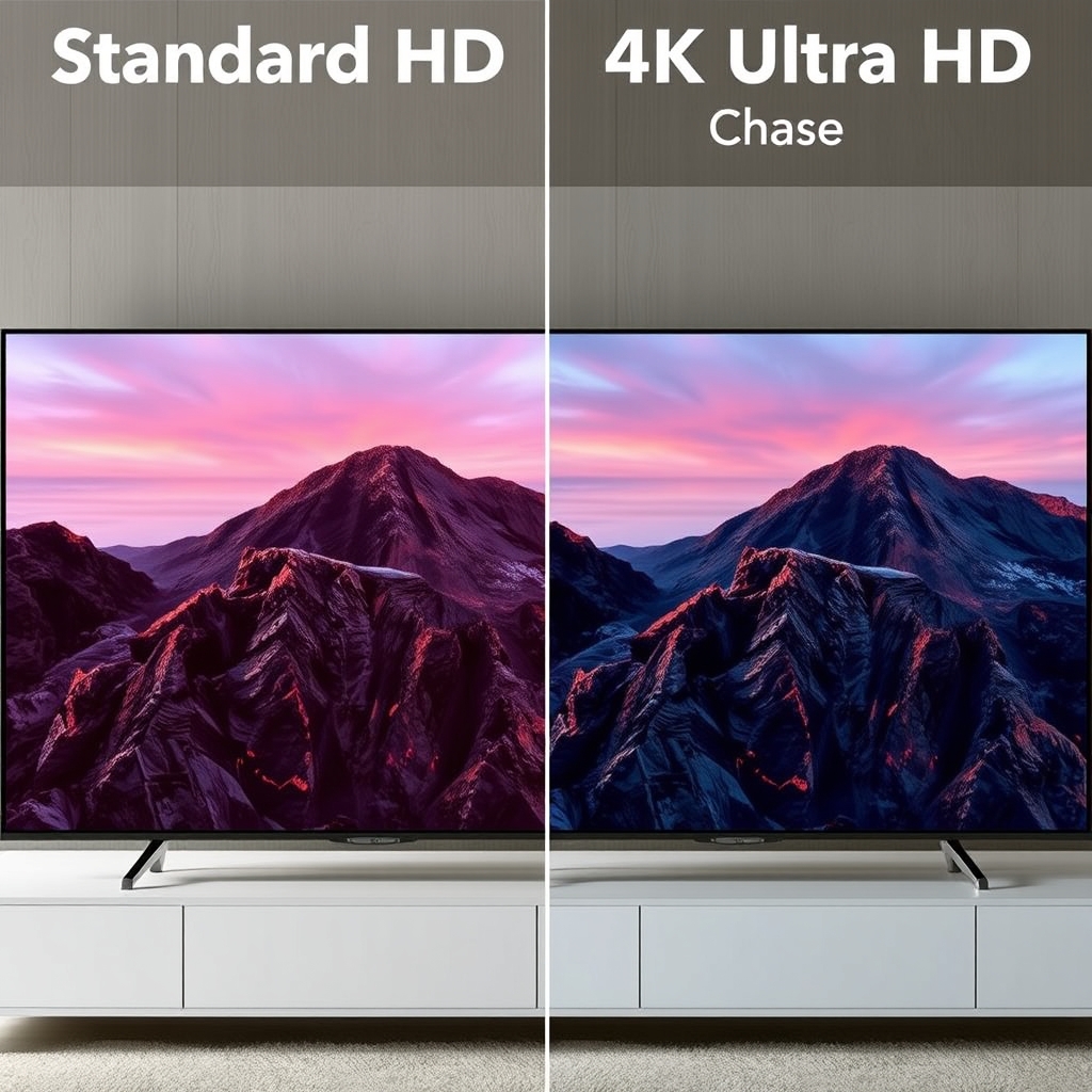 4K vs HD resolution comparison for IPTV streaming