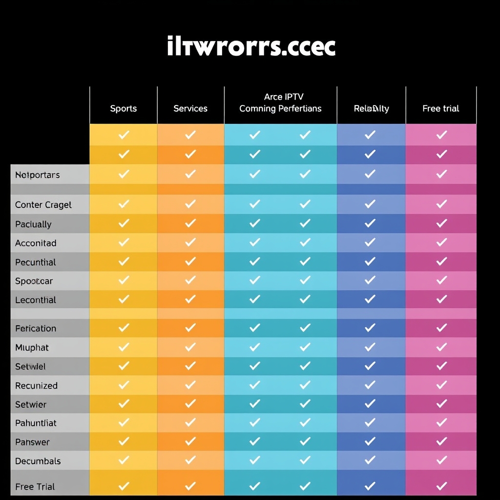 Comparison of best IPTV services for sports streaming features