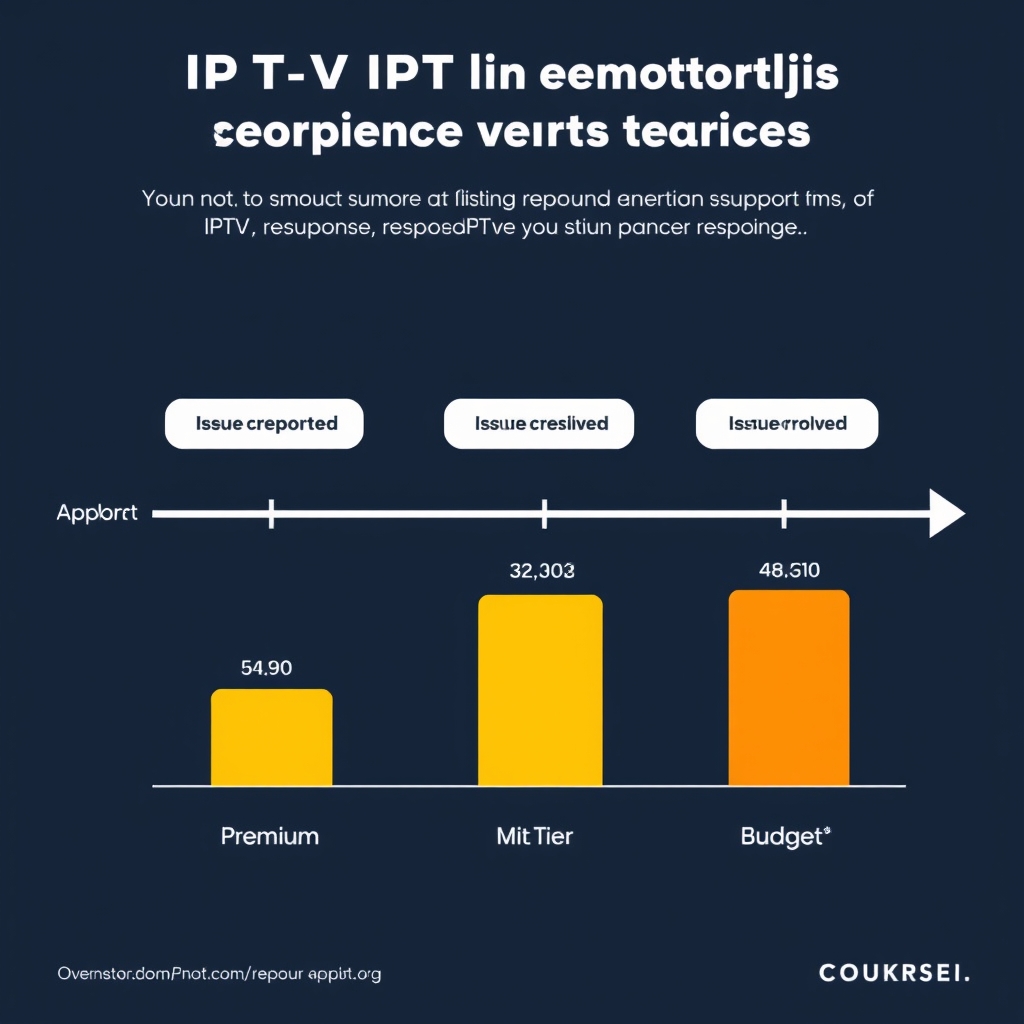 Response time comparison chart for IPTV customer support