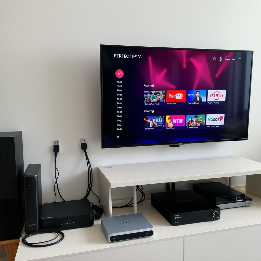 Optimal setup for preventing IPTV connection errors with organized equipment