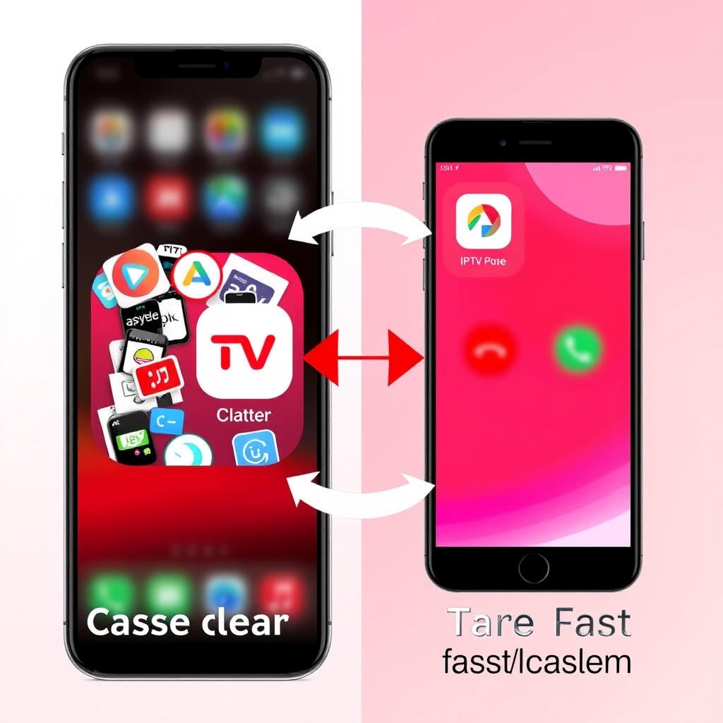 Clearing cache on IPTV apps improves performance and speed