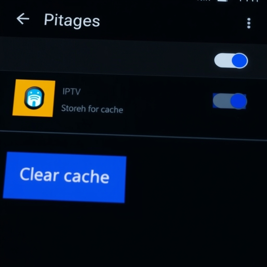 Step-by-step guide to clear cache on Android IPTV apps