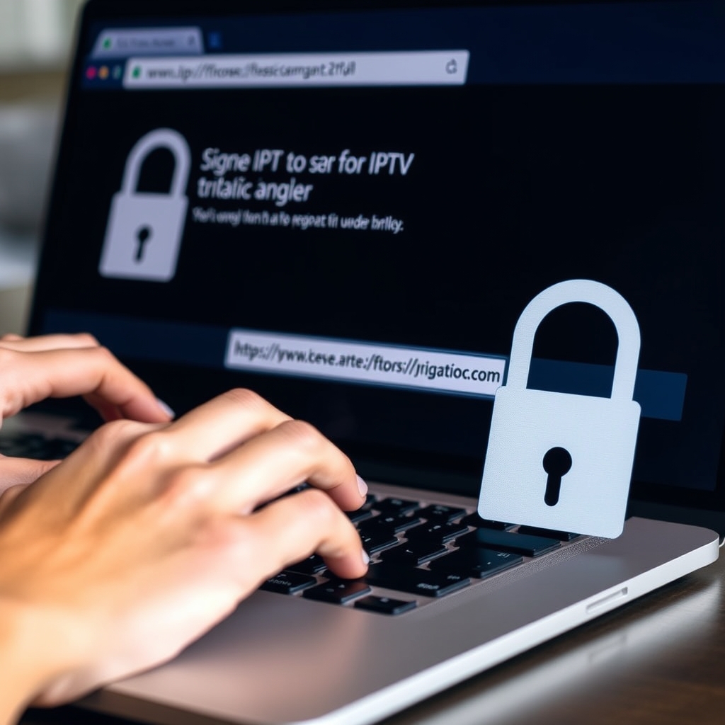 Secure sign-up process for a safe IPTV trial