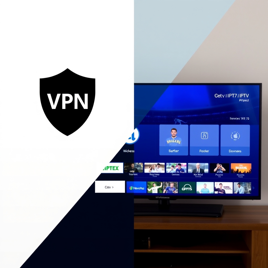 Using security features like a VPN with a safe IPTV trial