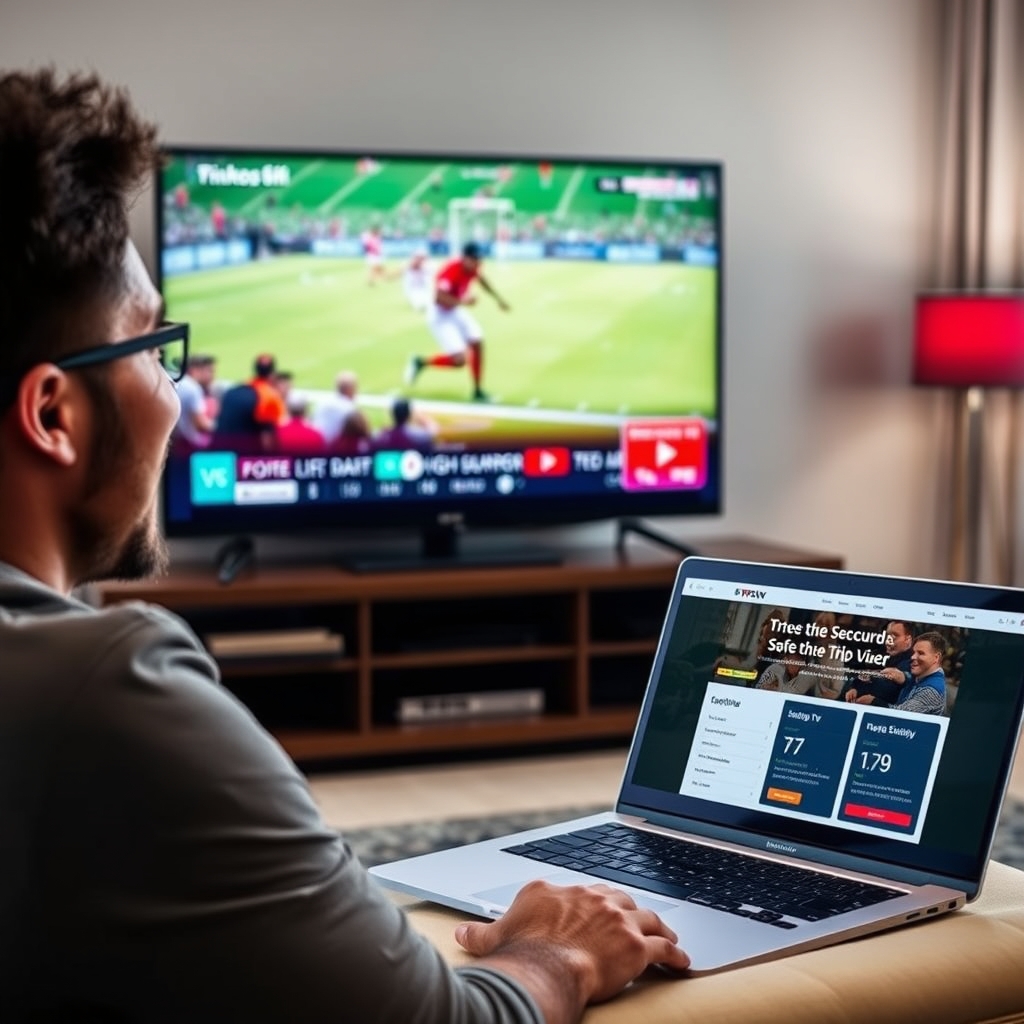 Enjoying a safe IPTV trial experience on a home television