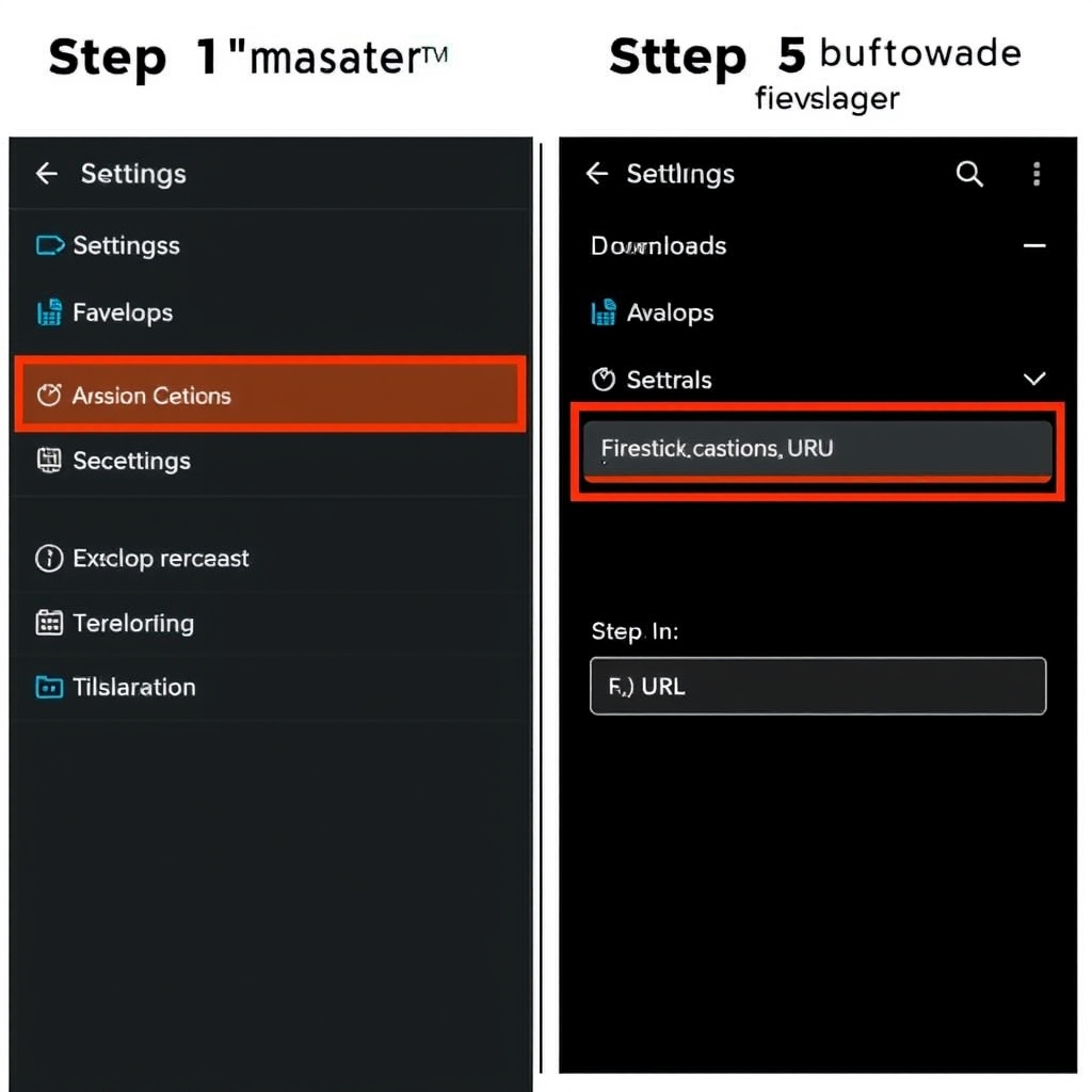 Firestick IPTV Smarters Pro installation tutorial showing sideloading steps