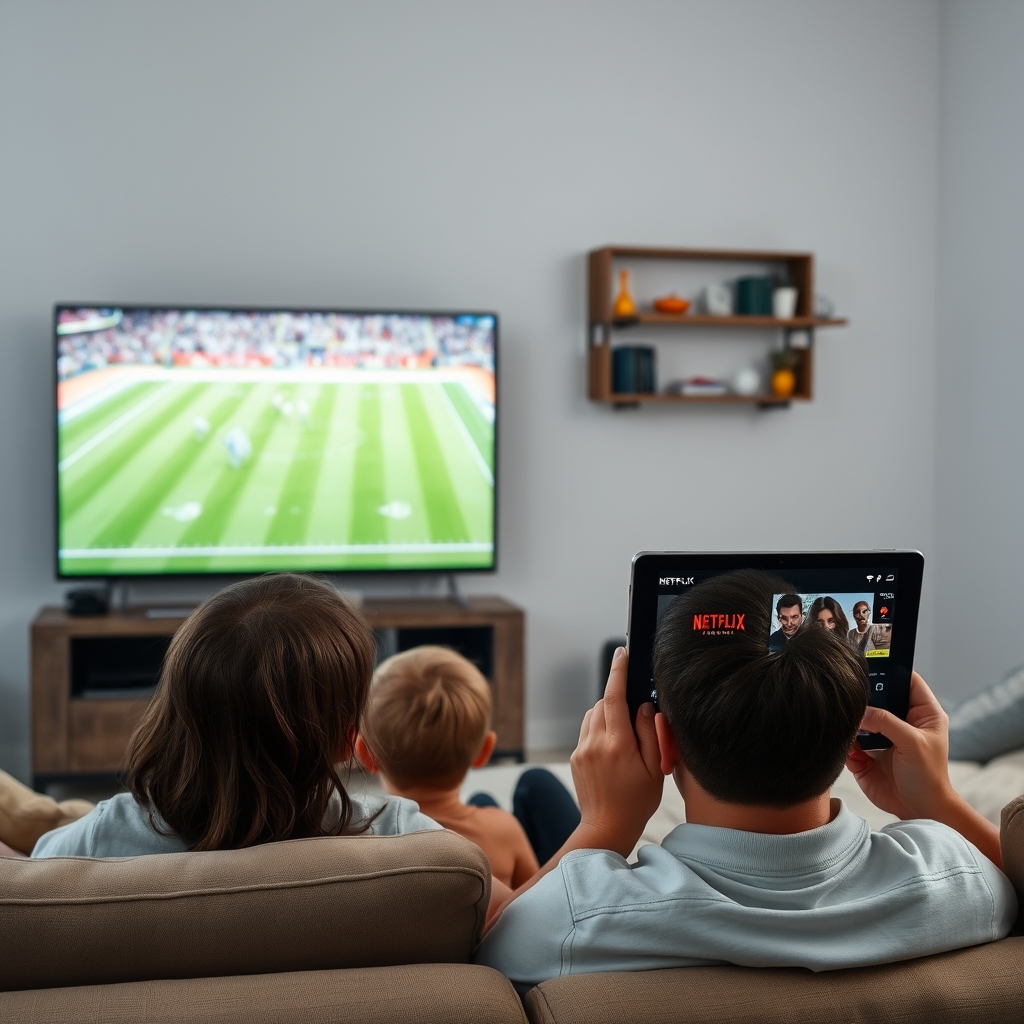 Live sports on IPTV versus binge-watching on Netflix comparison