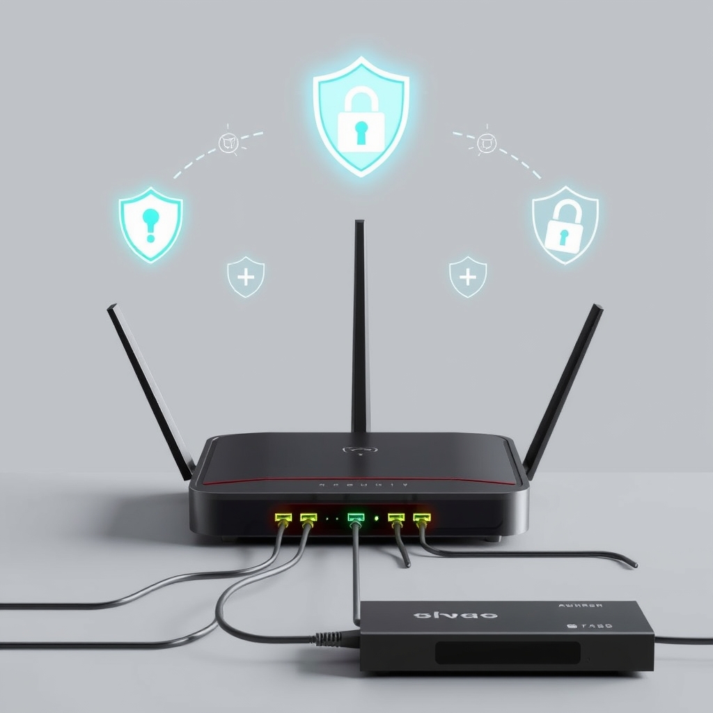 Secure home network setup for safe online streaming
