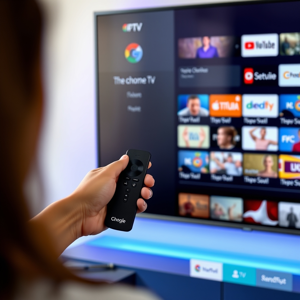 Watching IPTV on Chromecast with Google TV setup