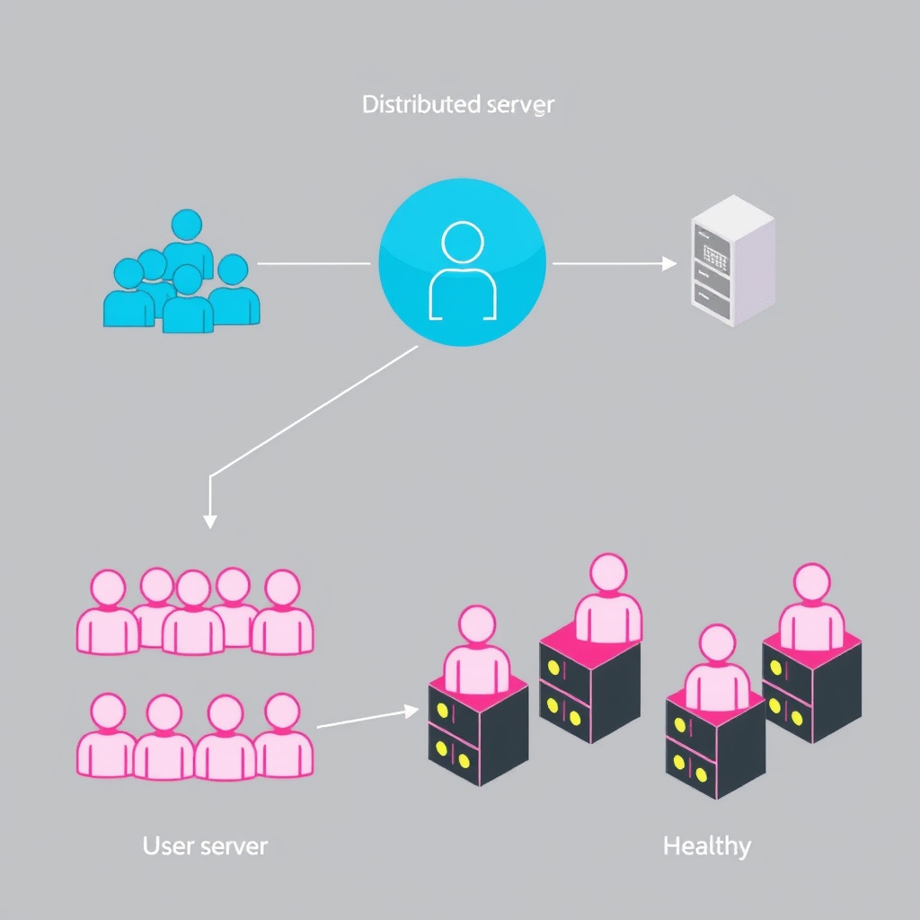 Diagram explaining IPTV server overload causing buffering