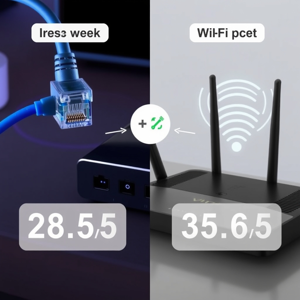 wired vs wifi for IPTV performance comparison visualization