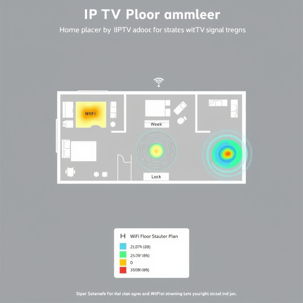 WiFi optimization for IPTV placement guide diagram